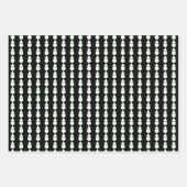 大学院の名前スクリプトジオメトリック ラッピングペーパーシート (正面3)