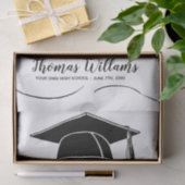 大学院の名前、年、学校を追加 薄葉紙 (ギフト)