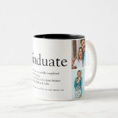 大学院の定義フォトコラージュモダン ツートーンマグカップ (正面右)