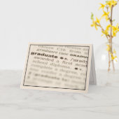 大学院の定義 カード (黄色い花)