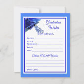 大学院の希望とアドバイス |青と白 ノートカード (正面)