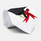 大学院の帽子および免状のタイ ネクタイ (ロール)