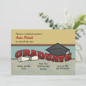 大学院の招待状 招待状 (スタンド正面)