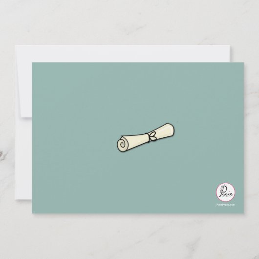 大学院の招待状 招待状 (裏面)