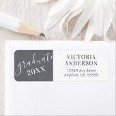 大学院の書道のグレークラス ラベル (インサイチュ)