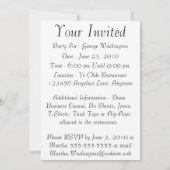 大学院の男の子のかわいい赤 招待状 (裏面)