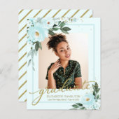 大学院の発表写真バジェットカード (正面/裏面)