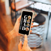 大学院の白黒フォトコラージュカスタム 招待状