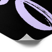 大学院の紫の台本 | Lavender 3 Photo Keepsake ポスター (角)