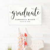 大学院の黒い原稿|のカスタムな背景色 横断幕 (インサイチュ)