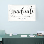 大学院の黒い原稿|のカスタムな背景色 横断幕 (トレードショー)