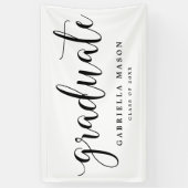 大学院の黒い原稿|のカスタムな背景色 横断幕 (縦)