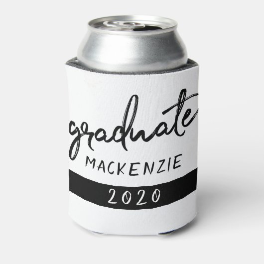 大学院の黒字版 |年クラシック付き記念テープ 缶クーラー (缶裏面)