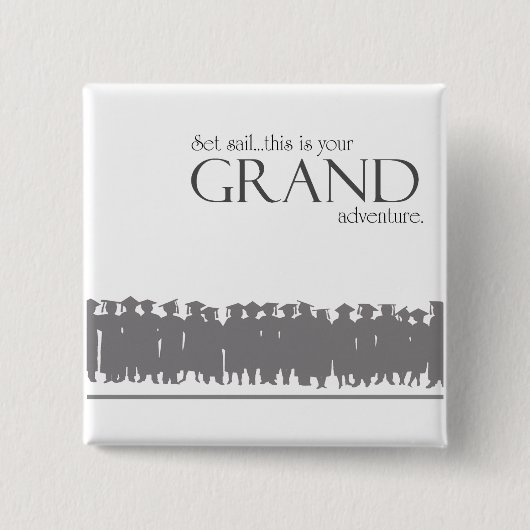 大学院の~の壮大な冒険 缶バッジ (正面)