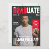 大学院はっきりしたカスタム写真雑誌の表紙 案内状 (正面)