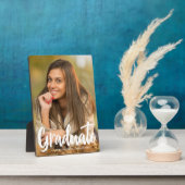 大学院はっきりした写真ホワイトスクリプトオーバーレイ フォトプラーク (側面)