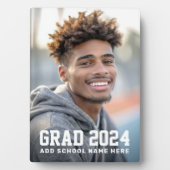 大学院または名前の卒業写真 フォトプラーク (正面)