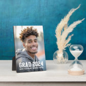 大学院または名前の卒業写真 フォトプラーク (側面)