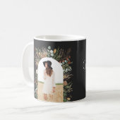 大学院アーチ1写真黒植物性マモダング コーヒーマグカップ (正面左)