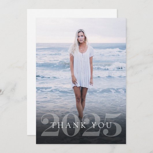 大学院エレガンスフラットサンキューカード サンキューカード (正面/裏面)