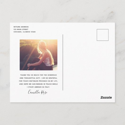 大学院エレガンス・サンキュー ポストカード (裏面)