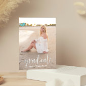 大学院エレガント写真テンプレートスタイリッシュ脚本 ポストカード