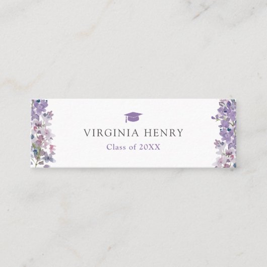 大学院エレガント名票 スキニー名刺 (正面)