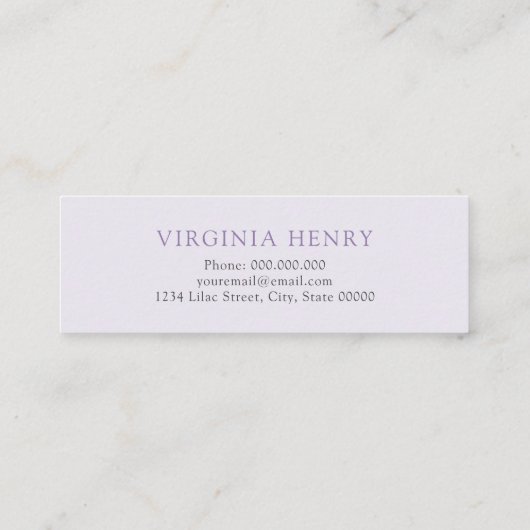 大学院エレガント名票 スキニー名刺 (裏面)