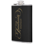 大学院エレガント金ゴールドスクリプトタイポグラフィ フラスク (左)