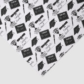 大学院キャップと卒業証書授与おめでとう 薄葉紙 (詳細)