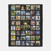 大学院クラス年44写真記憶記念 フリースブランケット (正面)