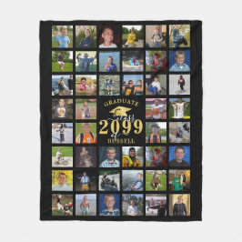 大学院クラス年44写真記憶記念 フリースブランケット