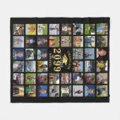 大学院クラス年44写真記憶記念 フリースブランケット (正面(横))