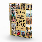 大学院コラージュ金ゴールド卒業写真ブロック フォトブロック (右)