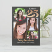 大学院サークル金ゴールドチョーク2025印刷可能クラス 招待状 (スタンド正面)