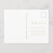 大学院シックグラード発表金ゴールドグリッター ポストカード (裏面)