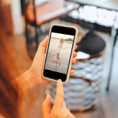 大学院シンプル写真テンプレートミニマスタイリッシュリスト 招待状