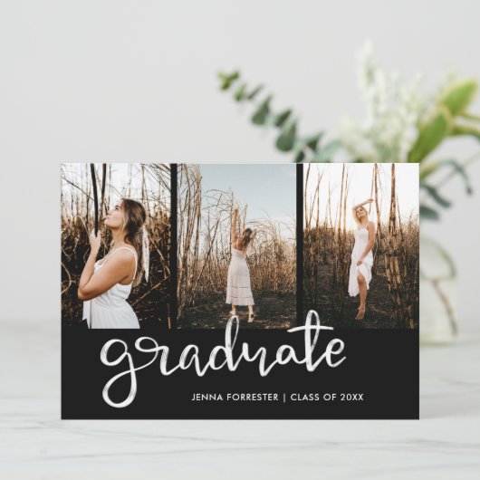 大学院スクリプエレガントト(黒) |写真 招待状 (スタンド正面)