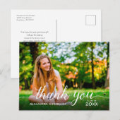 大学院スクリプト写真卒業ありがとう ポストカード (正面/裏面)