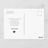 大学院スクリプト写真卒業ありがとう ポストカード (裏面)