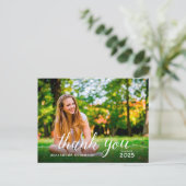 大学院スクリプト写真卒業ありがとう ポストカード (スタンド正面)