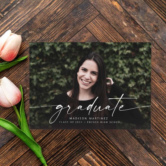 大学院スクリプト写真卒業のお知らせ 招待状