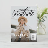 大学院スクリプト写真雑誌の卒業 招待状 (スタンド正面)