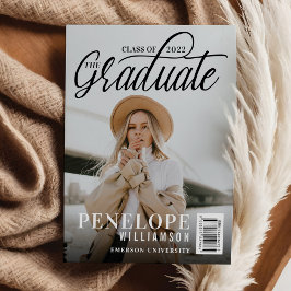 大学院スクリプト写真雑誌の卒業 招待状