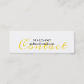 大学院スクリプト卒業発表名刺 コーリングカード (裏面)