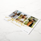 大学院スクリプト3写真卒業 箔招待状 (回転した状態)