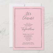 大学院スクリプト4フォトピンク卒業 案内状 (裏面)