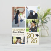 大学院スクリプト4写真卒業のお知らせ サンキューカード (スタンド正面)