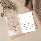 大学院スタイリッシュ金ゴールドタイポグラフィのスクリプト写真 ポストカード