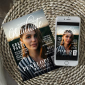 大学院スタイリッシュ雑誌表紙フォトグラードパーティー 招待状